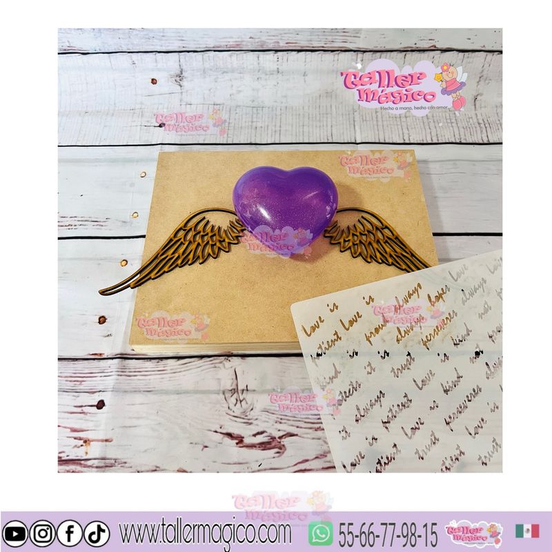 KIT BASTIDOR ALAS CORAZÓN TANAÑO CARTA