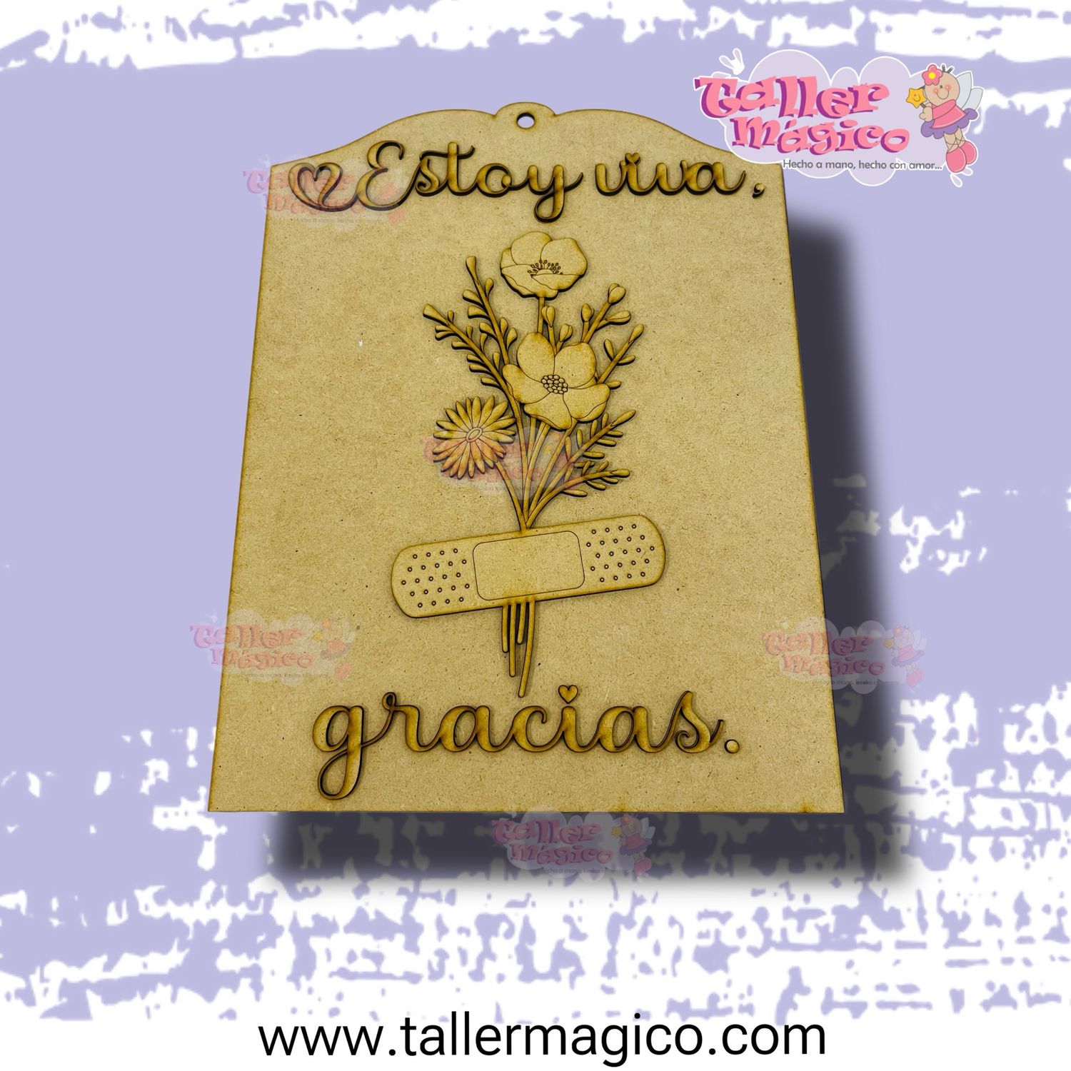 LETRERO ESTOY VIVA, GRACIAS