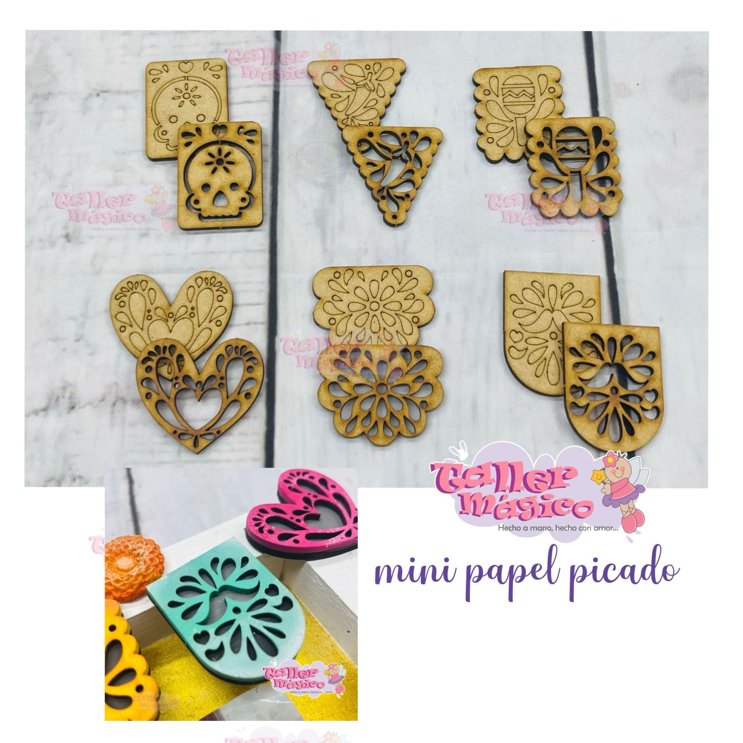 MINI PAPEL PICADO MDF 3mm