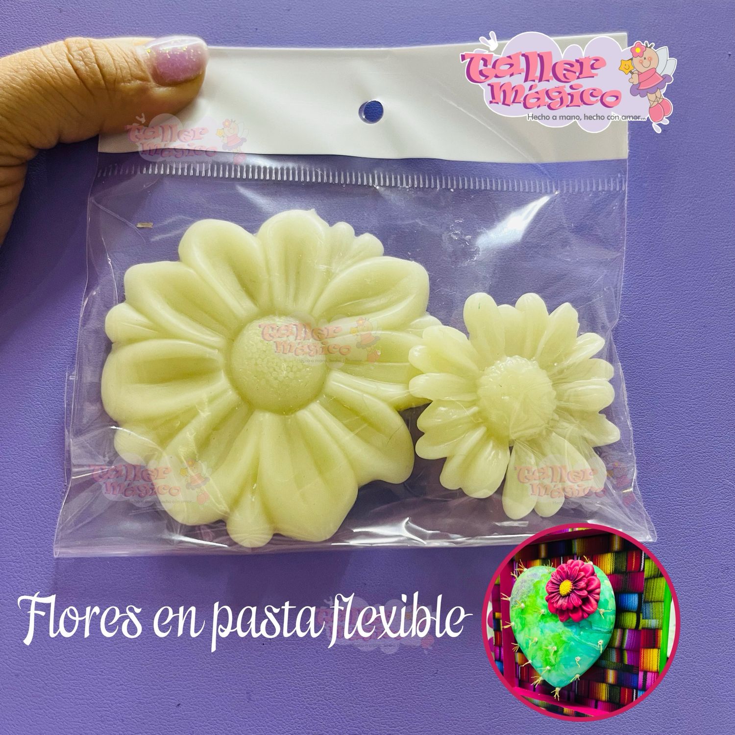 Flores de pasta flexible “amor a la mexicana” Flores de pasta flexible “amor a la mexicana”