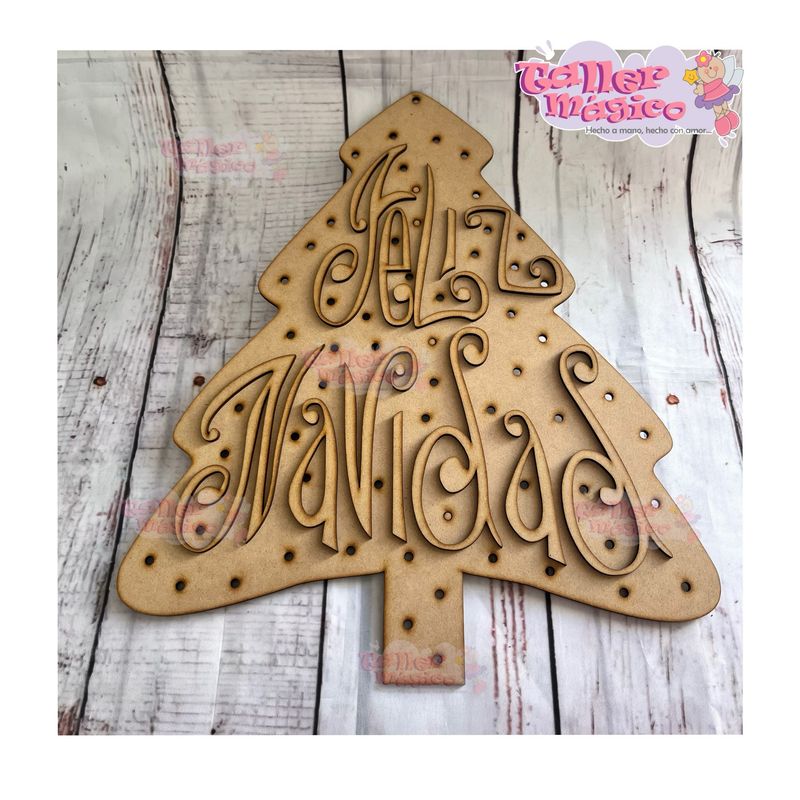 ÁRBOL LUCES FELIZ NAVIDAD 40cm ÁRBOL LUCES FELIZ NAVIDAD 40cm