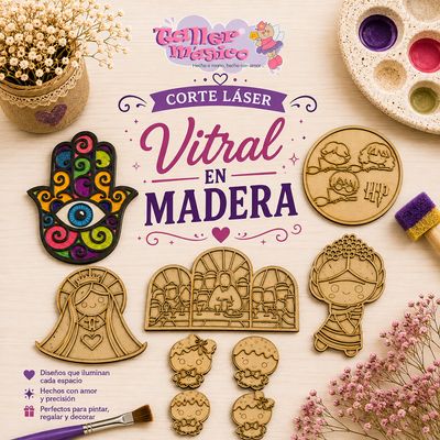 VITRAL EN MADERA