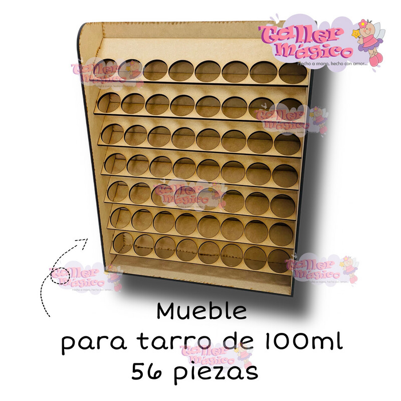 MUEBLE TARRO 100ml 56pzas