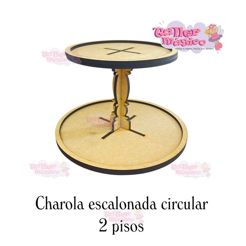 CHAROLA ESCALONADA 2 pisos