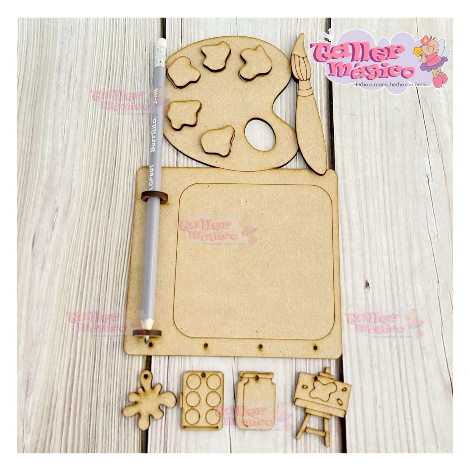 PORTA NOTAS Y LÁPIZ ARTE