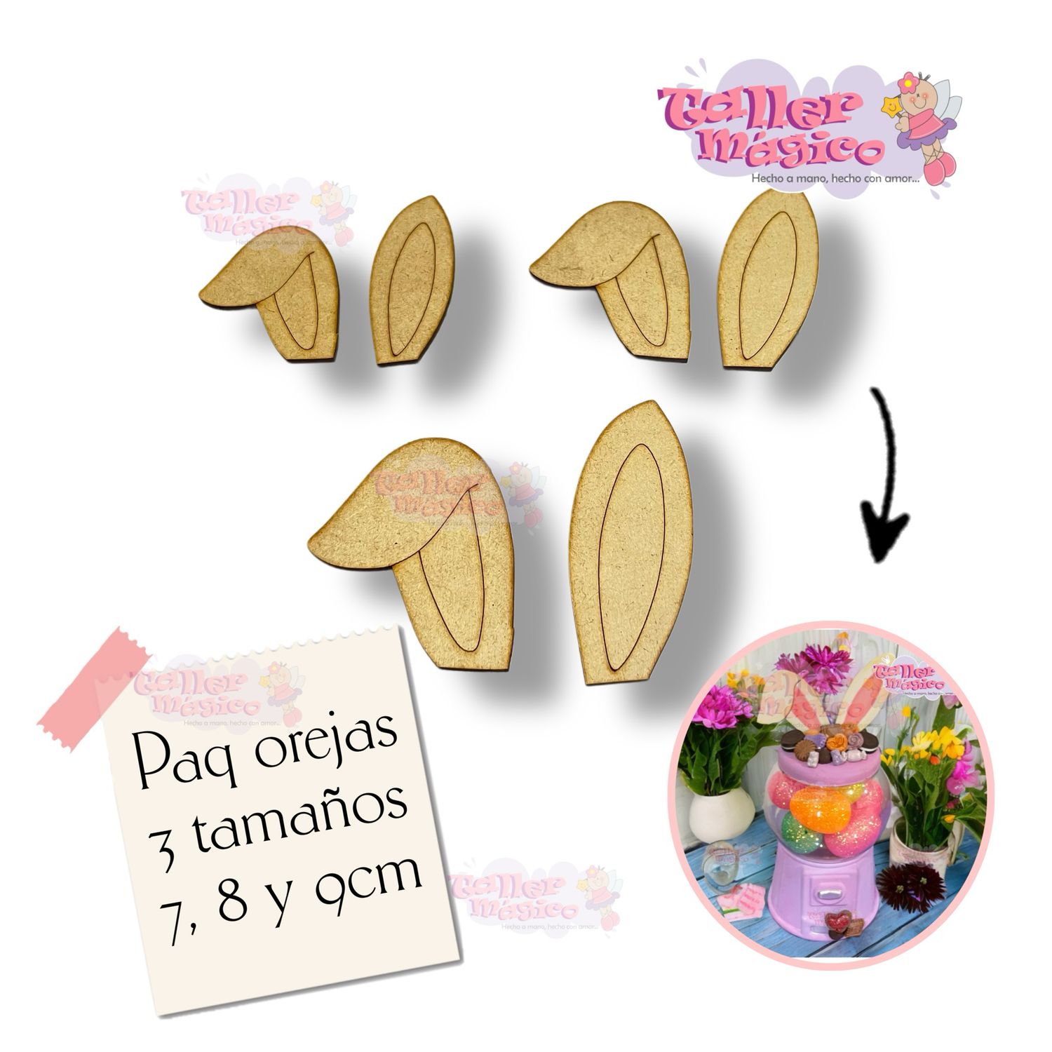 Paq de orejas de conejito