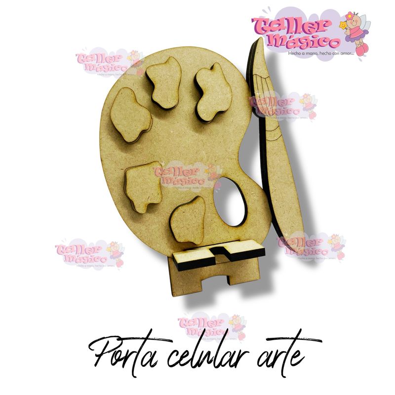 PORTA CEL GODETE Y PINCEL