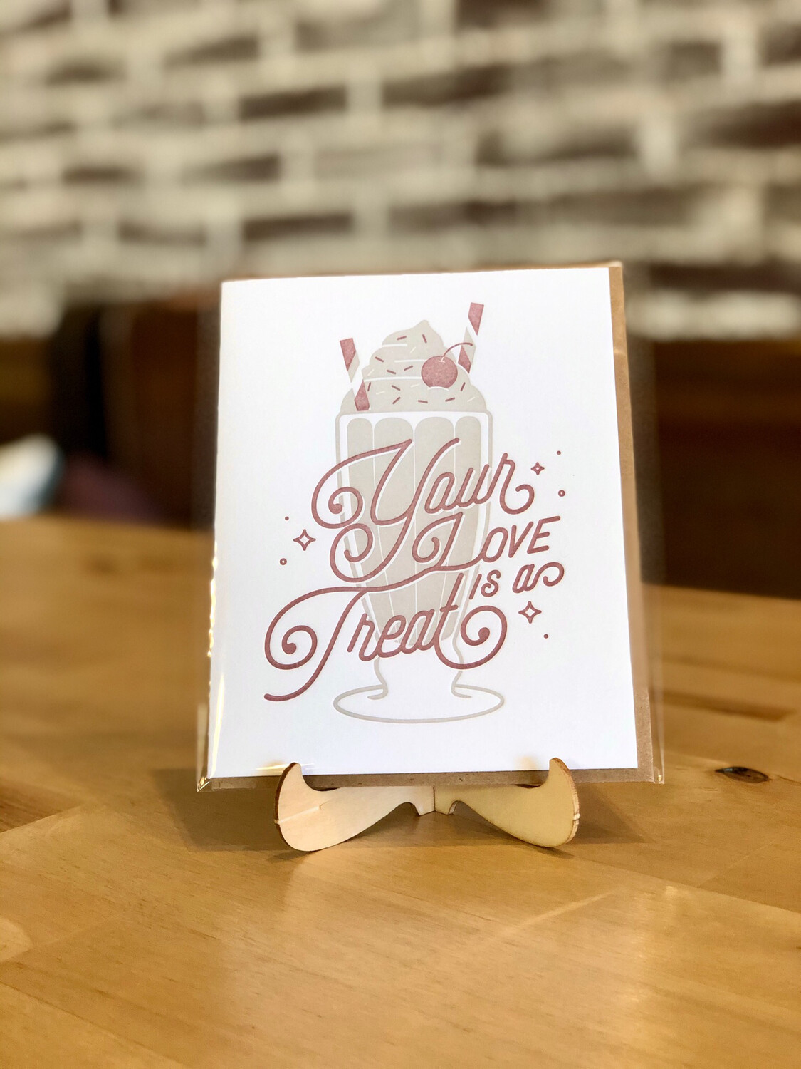 Love Is A Treat Greeting Card
