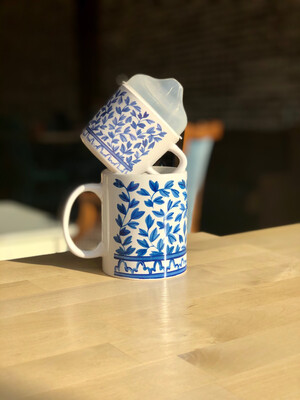 Blue & White Mama & Me Mug & Sippy Cup Set