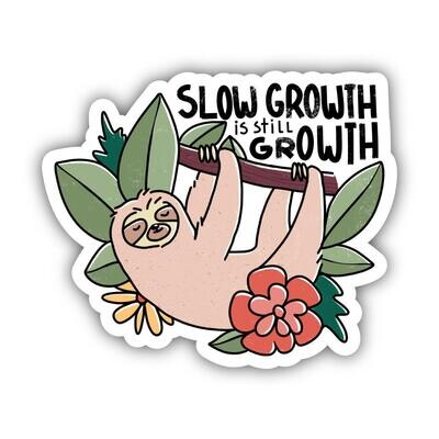 Slow Growth Sloth Sticker (Big Moods)