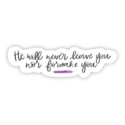 Never Leave You Bible Sticker (Big Moods)