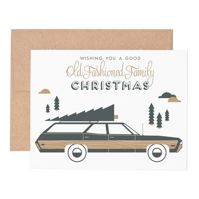 Old Fashioned Christmas Greeting Card