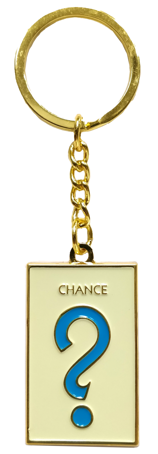 Monopoly Dreams - &quot;Chance&quot; Metal Keyring