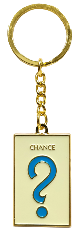 Monopoly Dreams - &quot;Chance&quot; Metal Keyring
