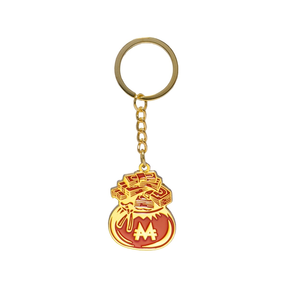 Monopoly Dreams - &quot;Red Money Bag&quot; Metal Keyring