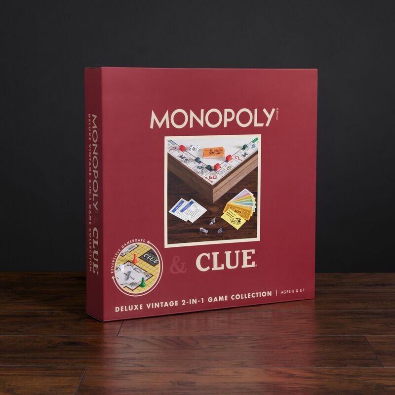 MONOPOLY &amp; CLUE 2-IN-1 DELUXE VINTAGE EDITION