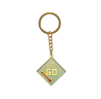 Metal Keychain - Pass Go C / Pale Green