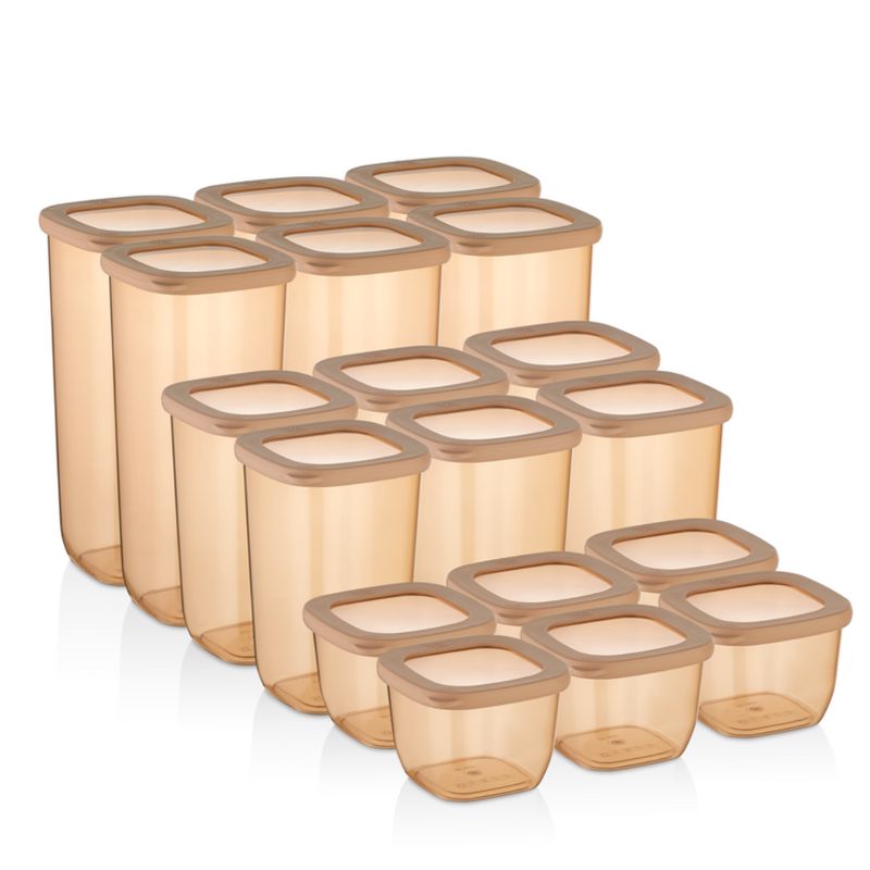 Aufbewahrungsbehälter 18er Set Kupfer