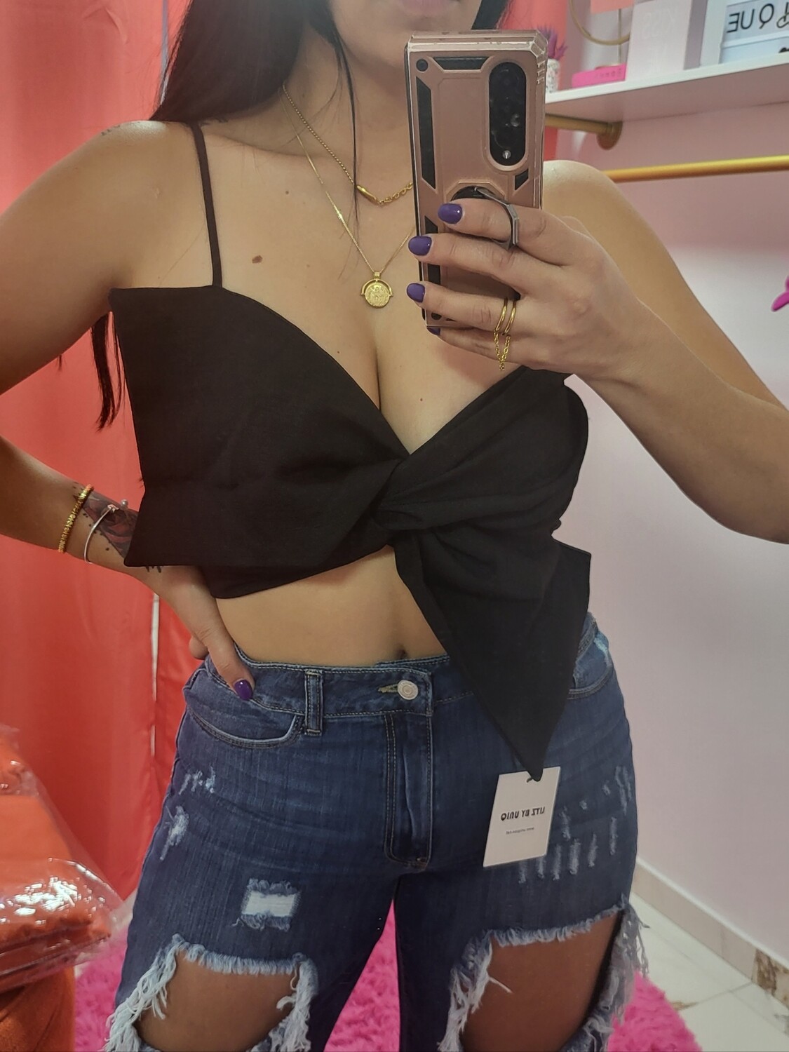 Bow Cropped Top