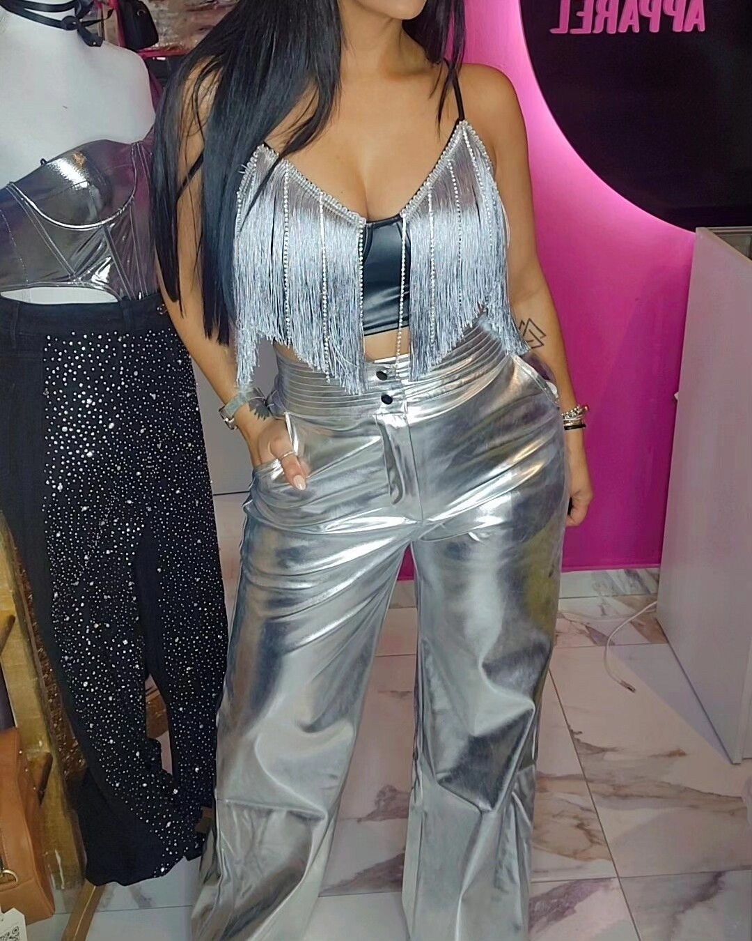 Crome wide waist pant