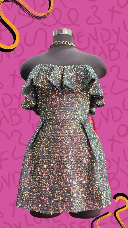 Sequin doll skort romper