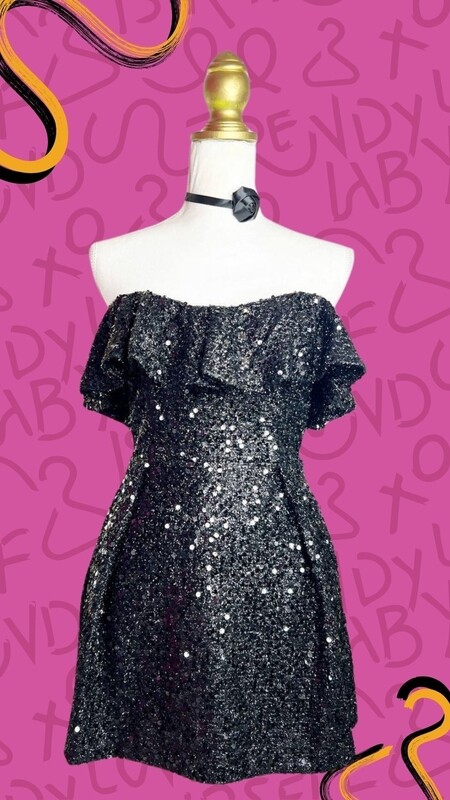 Sequin doll skort romper
