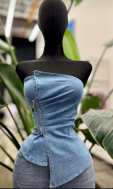 Lolita denim bustitop