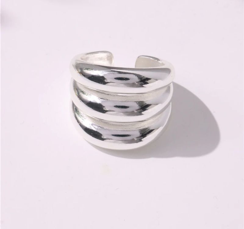 3rows chunky ring