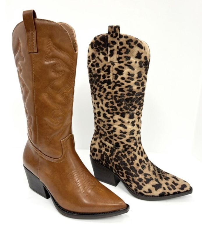 Leopard Booties
