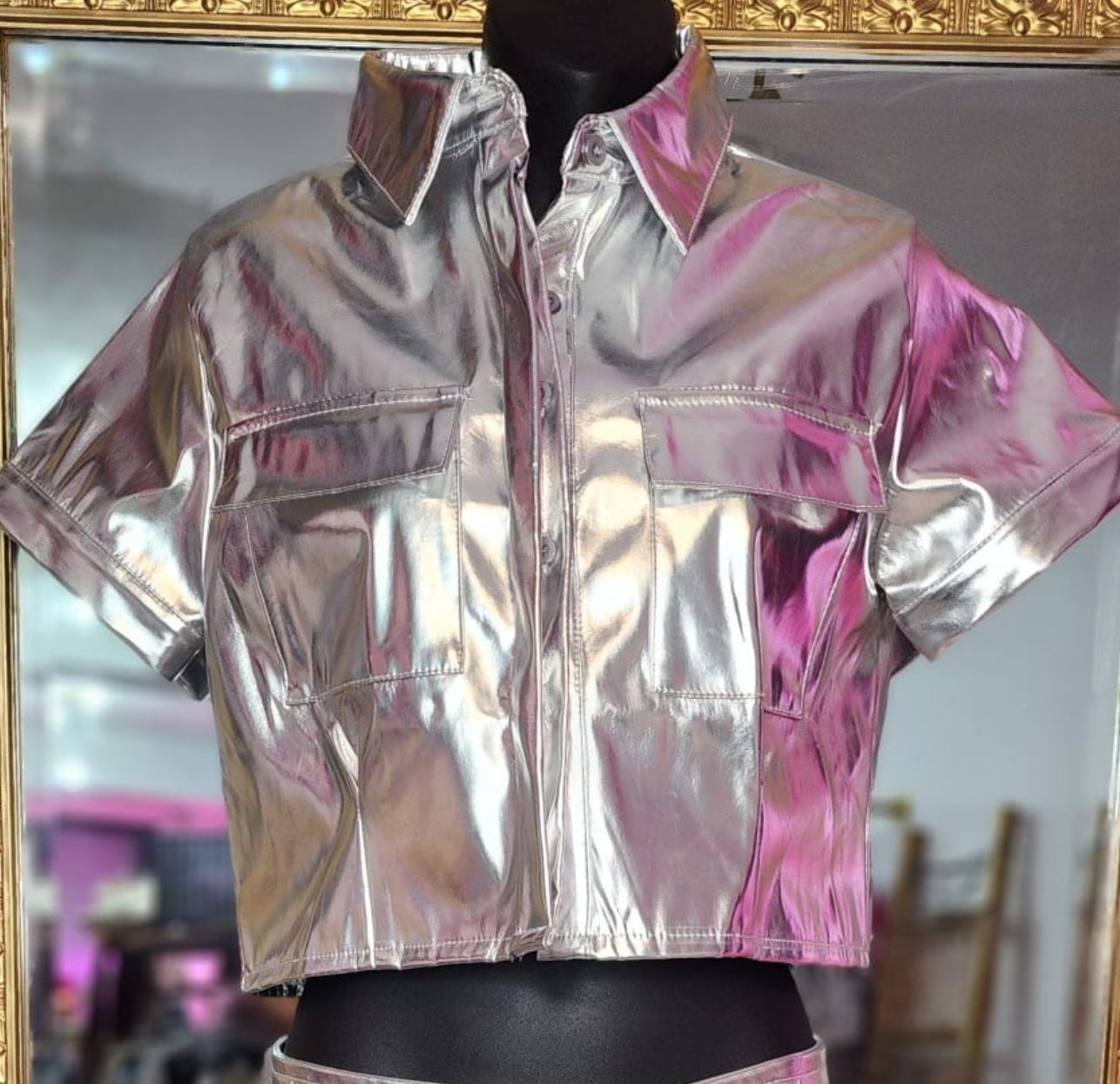 Silver crome chaqueta