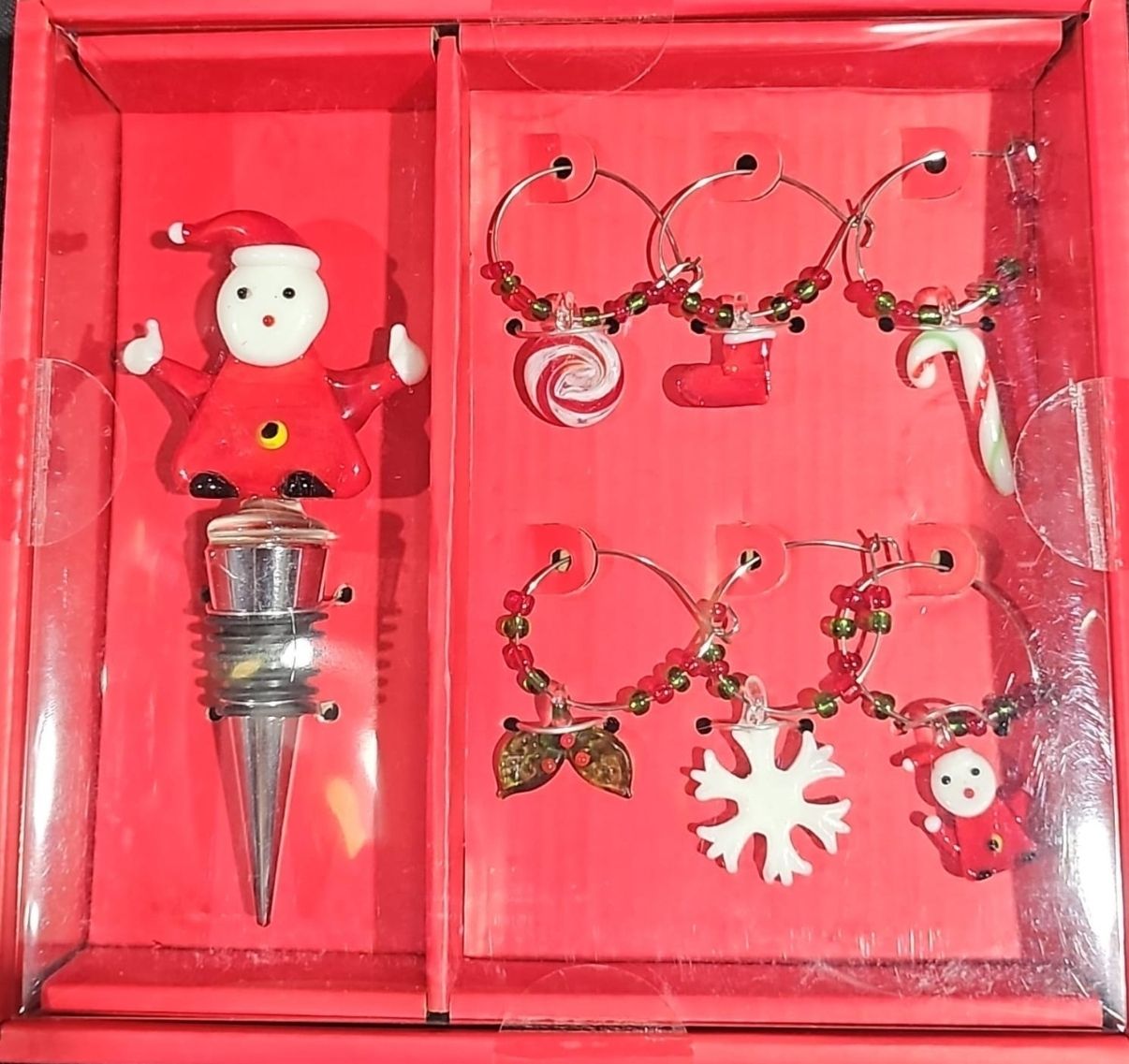 Wine bottle caps/ cup rings set