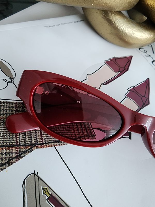 Stylish burgandy sunglasses