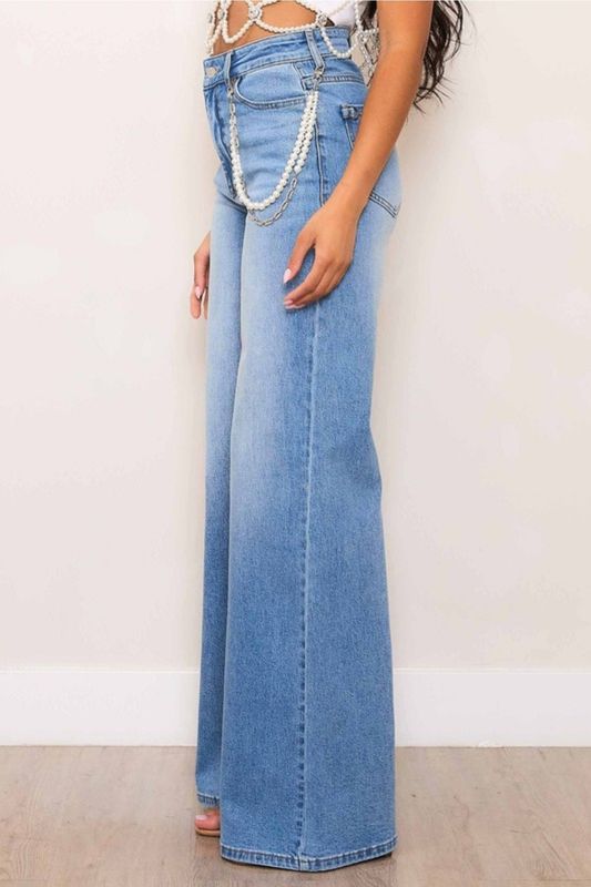 Pearl n Denim wide leg  jean