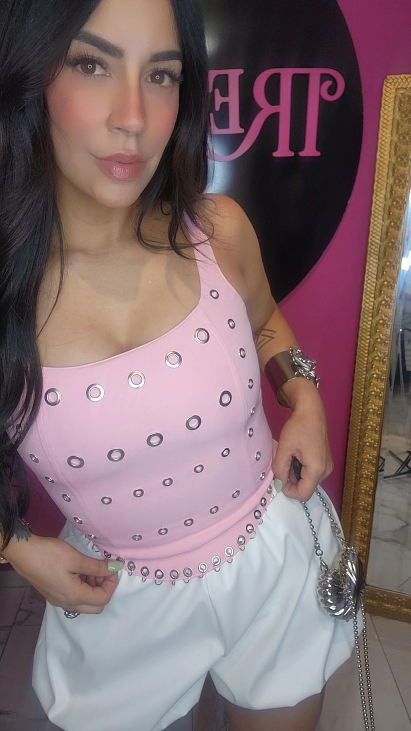 Hoops Pink top