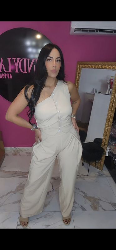 One shoulder vest set