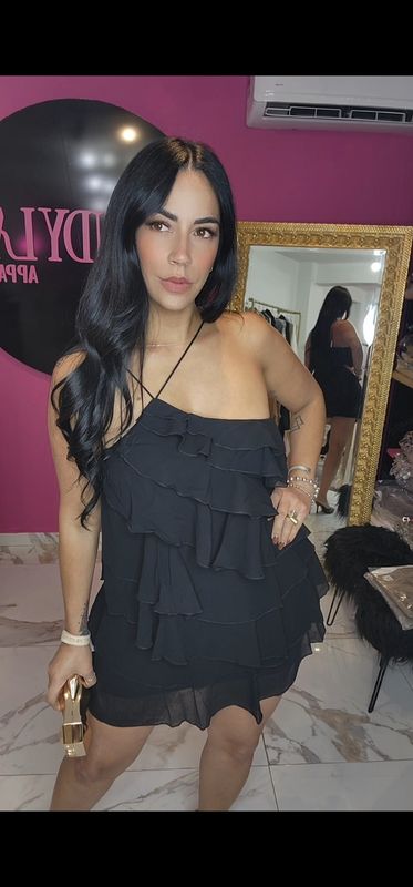 Ruffles cocktail dress