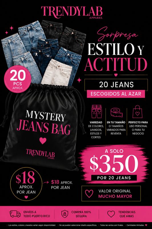 Variety Bag: 20 Jeans x $350 Variety Bag: 20 Jeans x $350