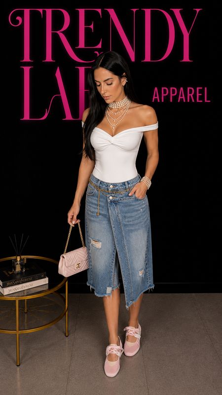 Double waist bermuda jeans