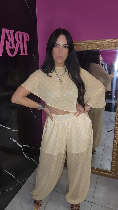 Polka yellow set