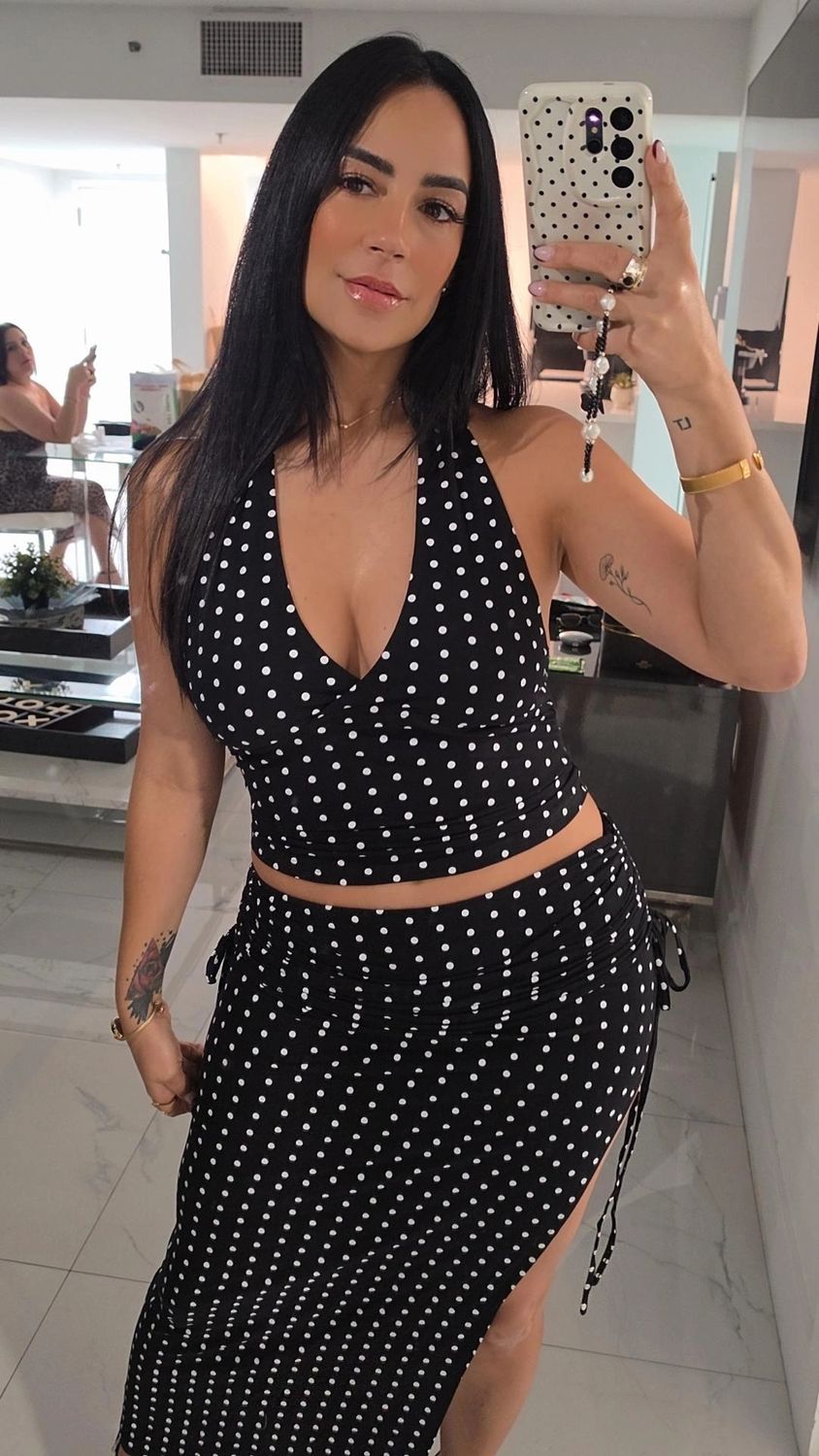 Polka dots midi comfy set.