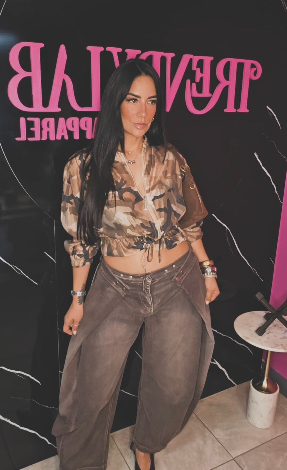 Bomber cropped blouse