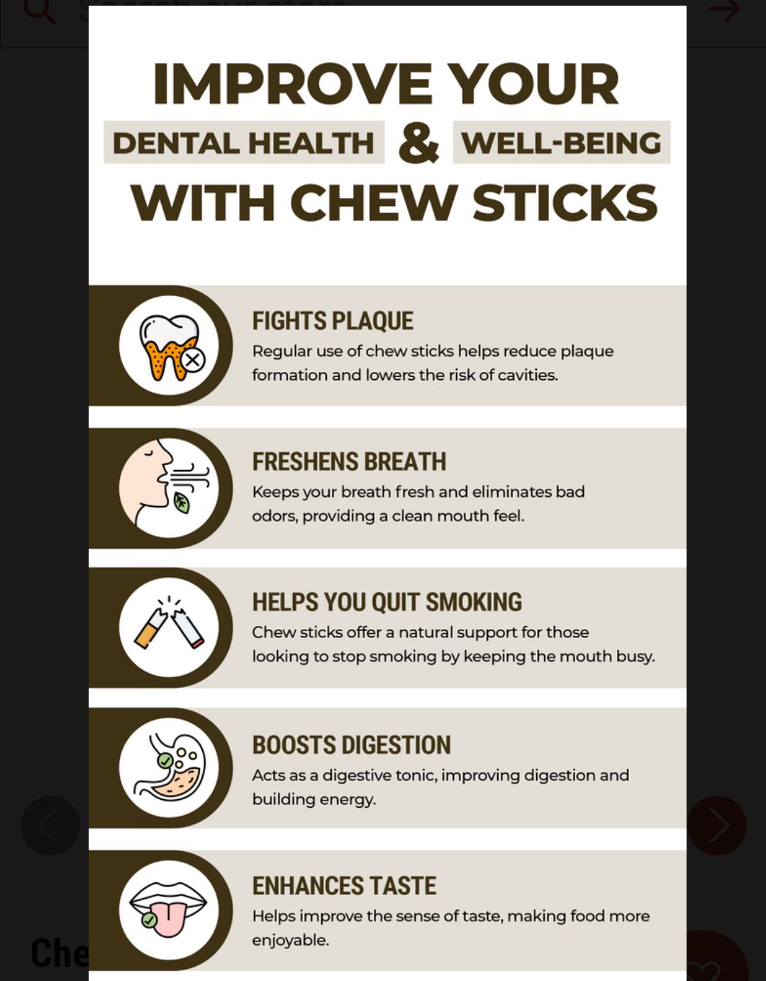 FLAVORED CHEW STICKS
