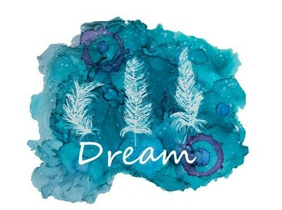 Aly Inks Greeting Card - DREAM