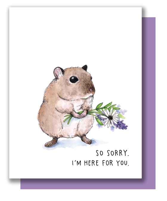 Sympathy Rodent Greeting Card