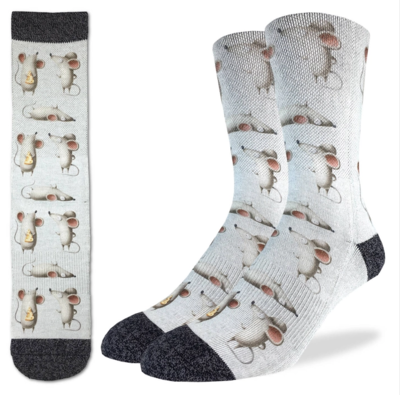 Men's Mouse Socks - Size 8-13
