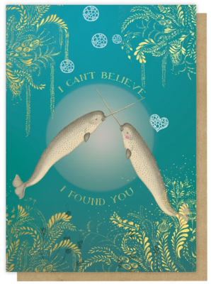 Found Narwhals Greeting Card