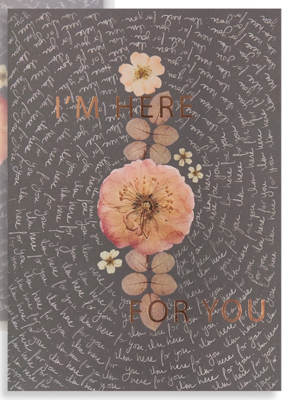 Here For You Script Greeting Card