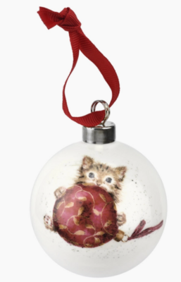 Wrendale Cat Purrfect Christmas Bauble