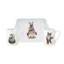 Wrendale Woodland Friends Set of 2 Mugs and Tray