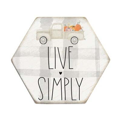 Live Simply Wood Sign